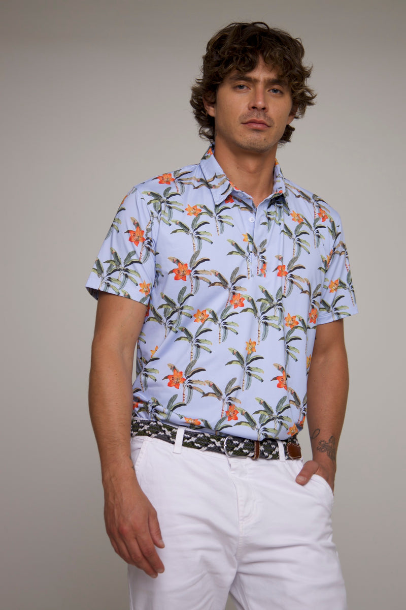 Flor de Lirio Polo - Full Print